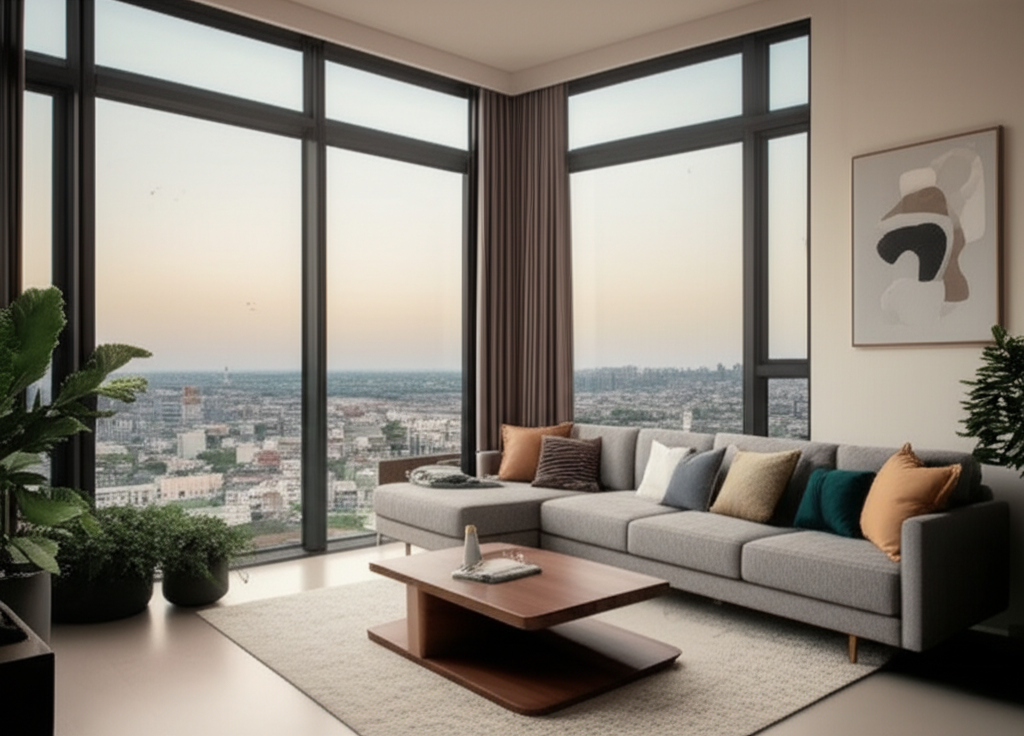 Modern apartment living room